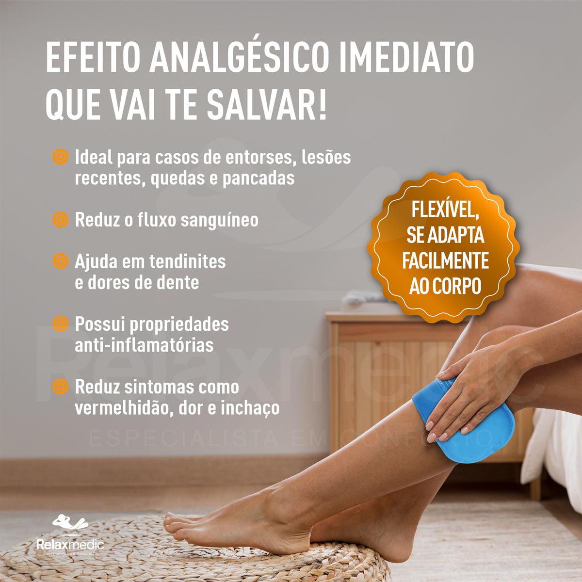 Kit Bolsa Térmicas Adesiva + Bolsa Térmicas Gel Soft